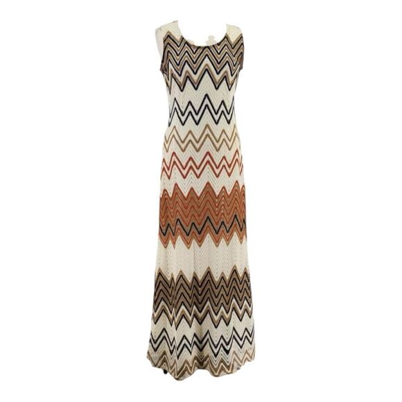 Sharagano dress chevron Maxi Preloved 12 - Picture 1 of 3